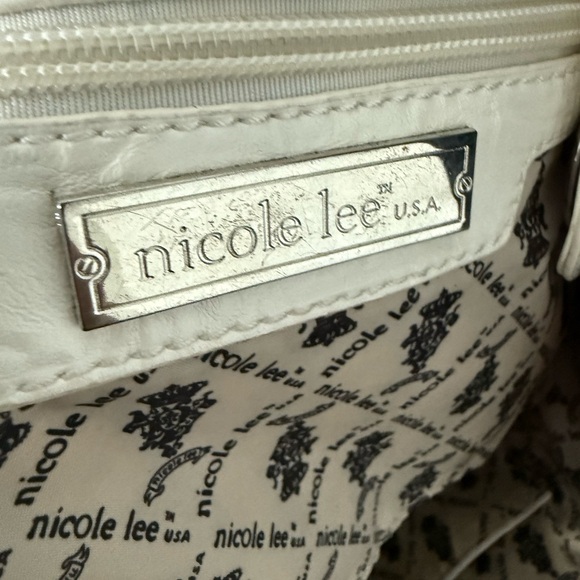 Glossy Black and Silver Studded Shoulder Bag - Picture 8 of 16